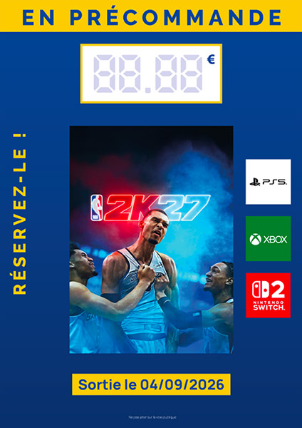 Affiche PLV NBA 2K27