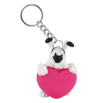 porte-cles-idefix-coeur-rose