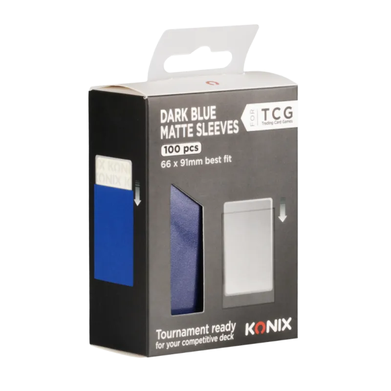 tcg-dark-blue-matte-sleeves-100-pcs