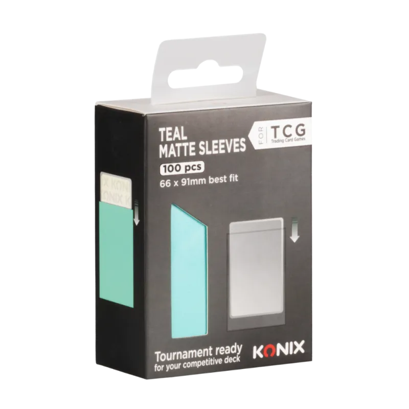 tcg-teal-matte-sleeves-100-pcs