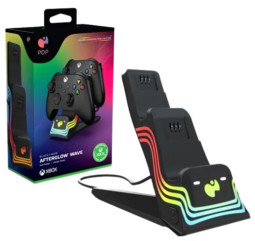 pdp-double-chargeur-afterglow-wave-black-xb