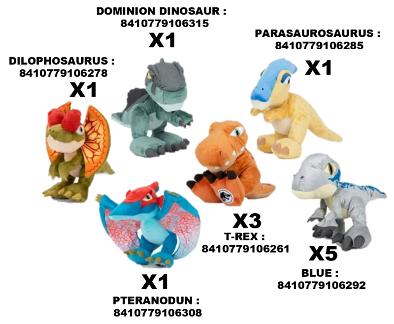 jurassic-asst-peluche-25cm