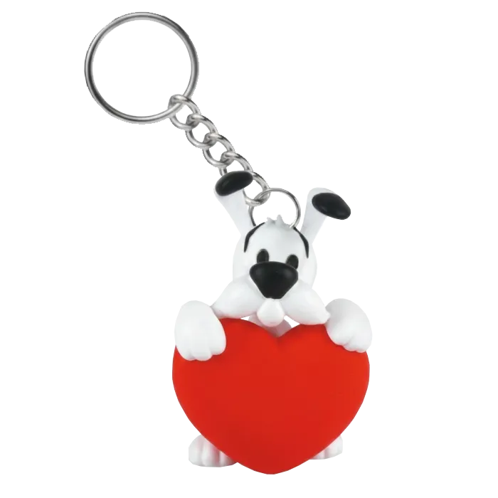 porte-cles-idefix-coeur-rouge