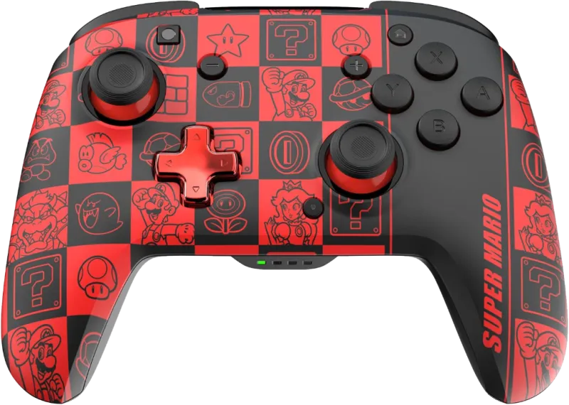 rematch-glow-noir-vert-rouge-manette-de-jeu-switch