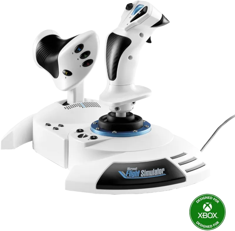 thrustmaster-t-flight-hotas-one-microsoft-flight-simulator-edition-black-white-usb-joystick-engine-control-lever-analogue-digital-pc-xbox-one-xbox-one-s-xbox-one-x