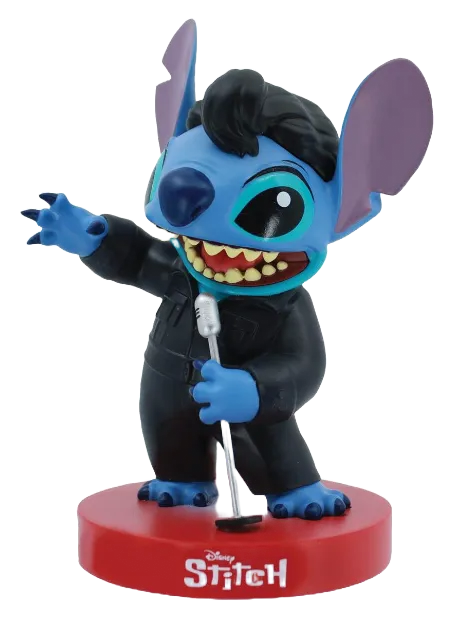 figurine-stitch-elvis-cuir-noir