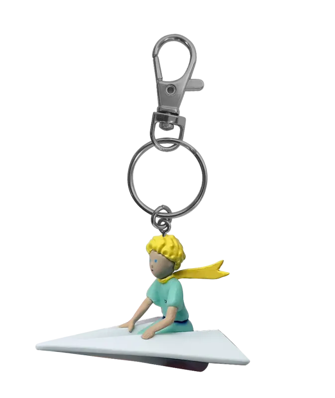 porte-cles-le-petit-prince-sur-l-avion-en-papier