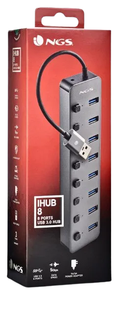 ngs-hub-usb-3-0-de-8-ports-charge-5v-3a