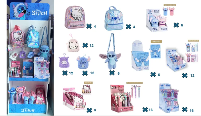 assortiment-stitch-hello-kitty-75-pcs