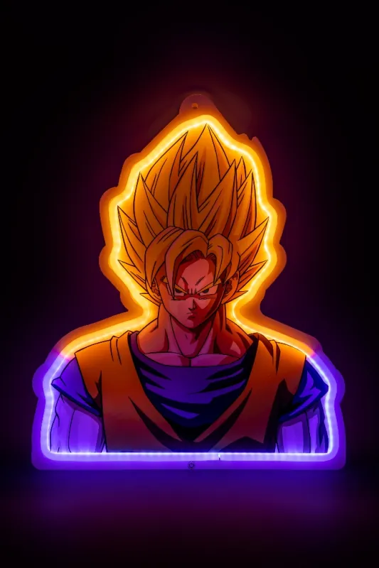 luminaire-mural-neon-goku-40cm