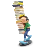 figurine-gaston-pile-de-livre