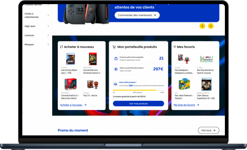 Les widgets de pilotage