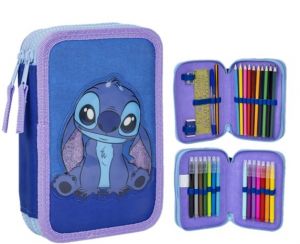 $BOITE A CRAYON AVEC ACCESSOIRES STITCH