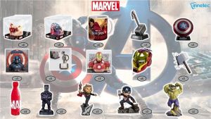 ASSORTIMENT MARVEL 63PCS