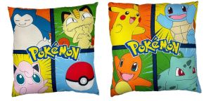 COUSSIN POKÉMON PIKACHU ET SES AMIS 40X40CM