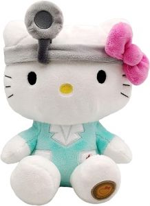 PELUCHE HELLO KITTY DOCTEUR 24CM