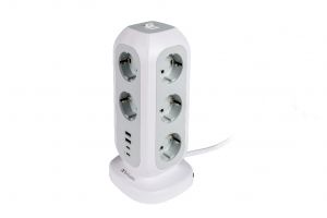 VERB MULTIPRISE POWER TOWER EUP 01 11AC + 2USB + 2