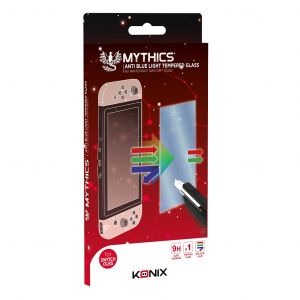 Protection d’écran verre trempé anti-lumière bleue Switch Oled - Mythics