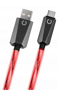 Câble LED rouge de charge USB 2.0 A vers C