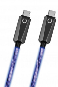 USB 2.0 C TO C CHARGING CABLE BLUE LED