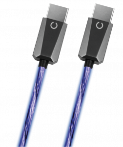Câble HDMI 2.1 LED bleu 1,2 M