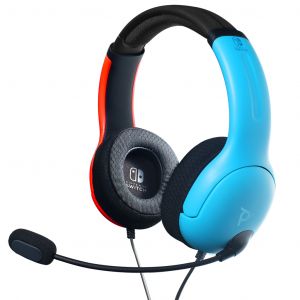 Casque LVL40 bleu/rouge