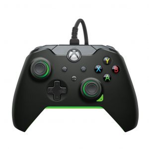 Manette filaire: Noir fluo, Pour Xbox et PC