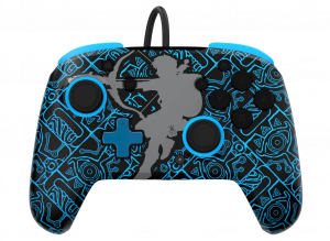 Rematch: Sheikah Shoot Noir, Bleu Manette USB de jeu Nintendo Switch