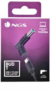 NGS EMBOUT DE CHARGE USBC VERS 2 PC TOSHIBA