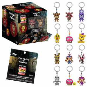 POP KEYCHAIN : (BLIND BAG) FNAF BOITE 12 PIÈCES