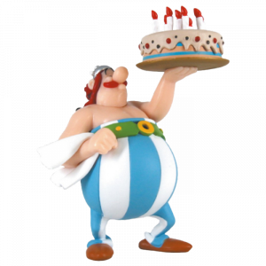 FIGURINE PVC - OBELIX JOYEUX ANNIVERSAIRE