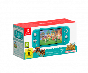 SWITCH LITE TURQUOISE + ANIMAL CROSSING