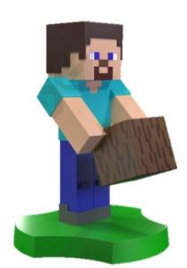 FIGURINE HOLDEM MINECRAFT - STEVE