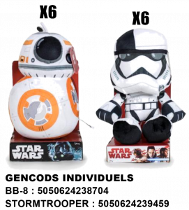 Assortiment peluches Star Wars (12 pièces)