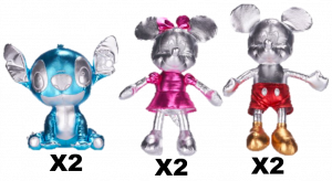 D100 PLATINUM ASST PELUCHE 26CM