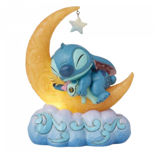 FIGURINE STITCH & SCRUMP SUR LA LUNE