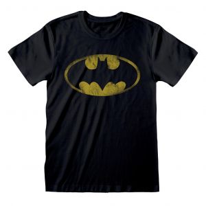 $T-SHIRT BATMAN LOGO JAUNE XL