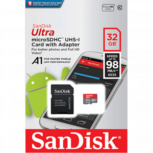 SANDISK ULTRA MICRO SDHC 32Go UHS-I + ADAPTATEUR