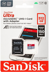 SANDISK ULTRA MICRO SDXC 256Go + ADAPTATEUR SD