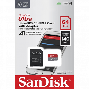 SANDISK ULTRA MICRO SDXC 64Go + ADAPTATEUR SD