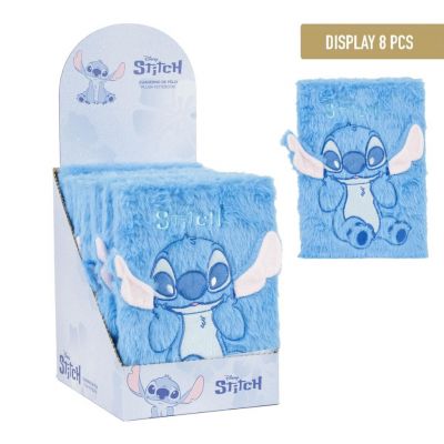 DISPLAY CARNET EN PELUCHE STITCH