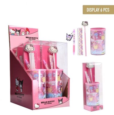 ASSORT SET PAPETERIE PORTE-CRAYONS HELLO KITTY
