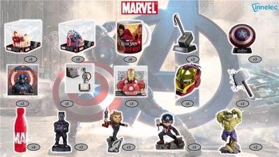 ASSORTIMENT MARVEL 63PCS
