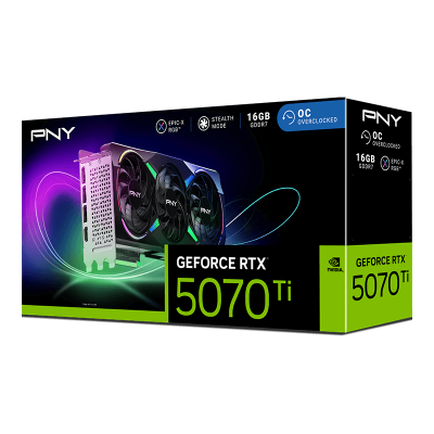 PNY GEFORCE RTX 5070 TI 16GB ARGB OVERCLOCK TRIPLE