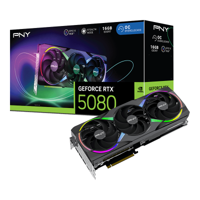 PNY GEFORCE RTX 5080 16GB ARGB OVERCLOCK TRIPLE FA