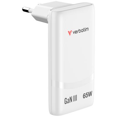 VERB CHARGEUR FOLD N GO GAN 65W EU WHITE