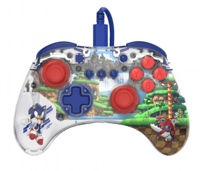 Manette filaire REALMz: Sonic Green Hill Zone, Pour Switch
