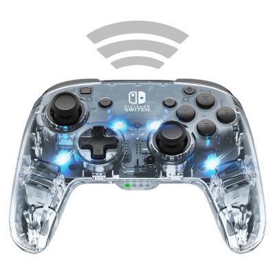 Manette sans fil transparent (blanc)