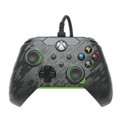 Manette filaire: Néon carbone, Pour Xbox et Windows 10/11