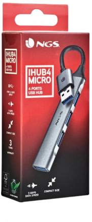NGS iHUB 4 MICRO (4 PORTS USB 3.2 et 2.0)